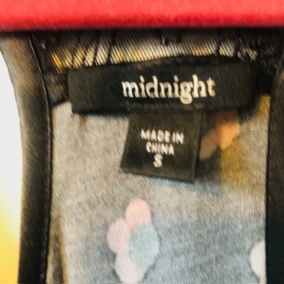 Elegant Midnight Black Floral Maxi Dress – Size Small - Picture 4 of 8